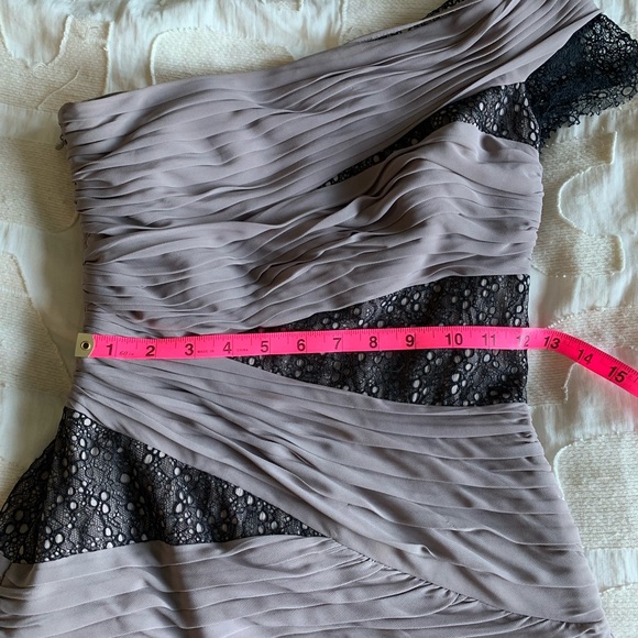 BCBG Max Azria Runway One Shoulder Pleated Dress - Picture 7 of 7